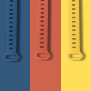 Teal Blue / Salmon / Yellow bands available in Pack 2